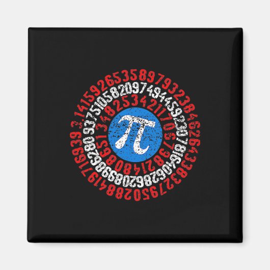 Nope Pi Day Funny Face Mask Teacher Student Quark Magnet (Vorne)