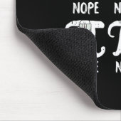 Nope Pi Day Funny Face Mask Teacher Student Quark Mousepad (Ecke)