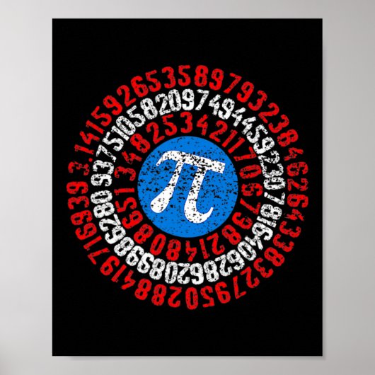 Nope Pi Day Funny Face Mask Teacher Student Quark Poster (Vorne)