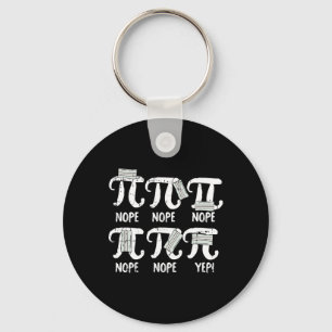 Nope Pi Day Funny Face Mask Teacher Student Quark Schlüsselanhänger