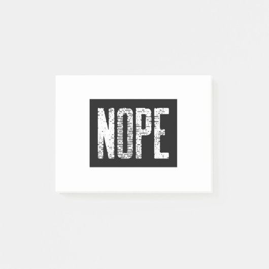 NOPE POST-IT KLEBEZETTEL (Vorderseite)
