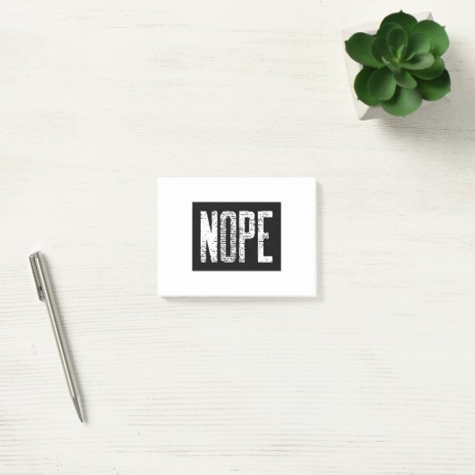 NOPE POST-IT KLEBEZETTEL (Büro)