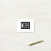 NOPE POST-IT KLEBEZETTEL (Auf Schreibtisch)