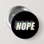 NOPE Projekted Layered Rainbow Button (Vorne & Hinten)