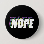 NOPE Projekted Layered Rainbow Button (Vorderseite)