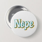 Nope Retro Button (Vorne & Hinten)