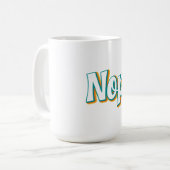Nope Retro Kaffeetasse (Vorderseite Links)