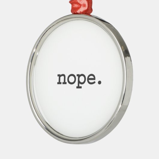 nope. silbernes ornament (Links)