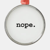 nope. silbernes ornament (Vorne)