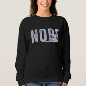 NOPE Sweatshirt – Minimal Funny Mood Pullover (Vorderseite)