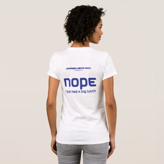nope T-Shirt (Schwarz voll)