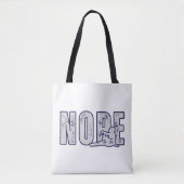 NOPE Tote Bag – Minimal Funny Mood Reusable Bag Tasche (Vorderseite)