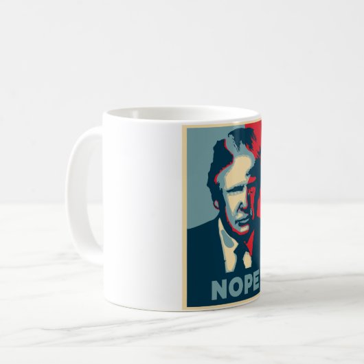 nope trump schwul kaffeetasse (Vorderseite Links)