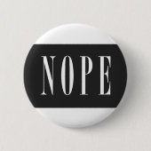 NOPE - Weiße Blackbox Button (Vorderseite)