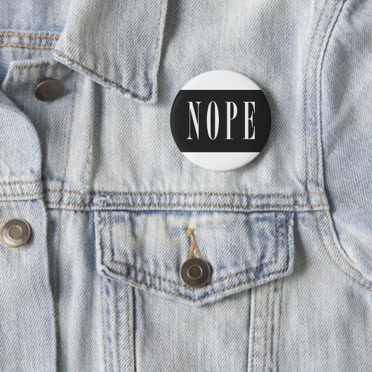 NOPE - Weiße Blackbox Button (Beispiel)