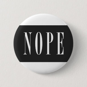 NOPE - Weiße Blackbox Button