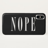 Nope weißer Text-Telefon-Kasten Case-Mate iPhone Hülle (Rückseite (Horizontal))