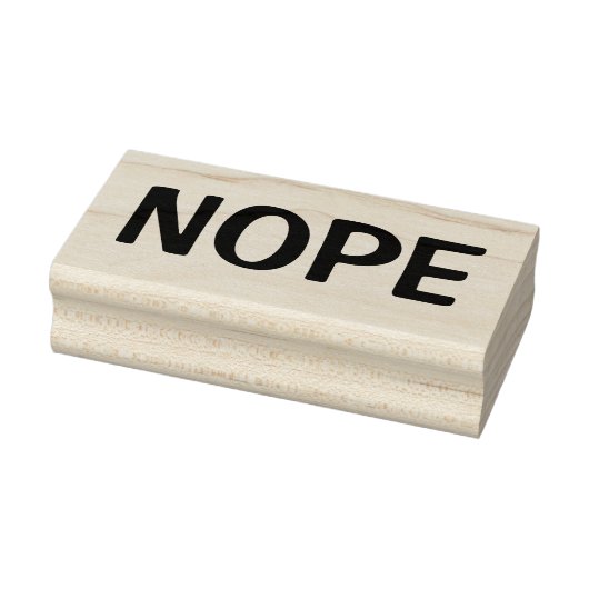 NOPE (wie in NO, abgelehnt, abgelehnt) Gummistempel (Stempel)