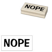 NOPE (wie in NO, abgelehnt, abgelehnt) Gummistempel (Stempel)