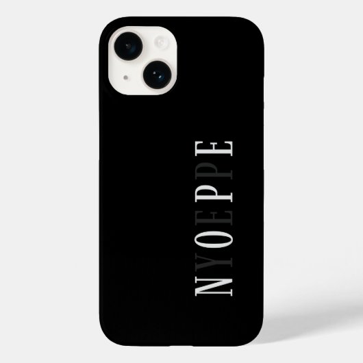 Nope Yep Minimalistisch Case-Mate iPhone Hülle (Rückseite)