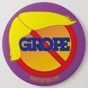 NOPE, zum des orange Bedrohungs-runden Buttons