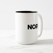 NOPE ZWEIFARBIGE TASSE (VorderseiteRechts)
