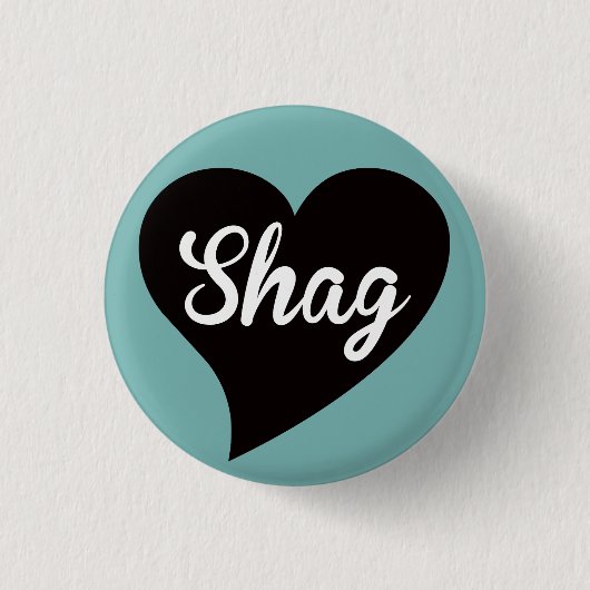 Noppe-schwarzer Herz-Pfau Button (Vorderseite)