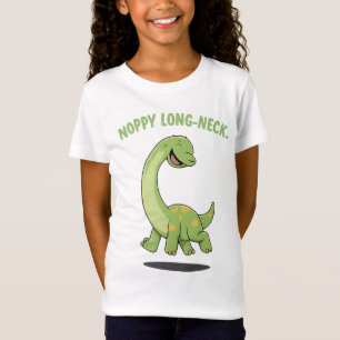 Noppy Langhals-Glücklicher Brachiosaurus-Cartoon-D T-Shirt