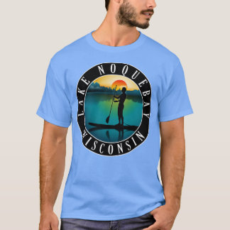 Noquebay Wisconsin Paddleboarding T-Shirt