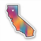 Nor Cal Liebe Kleine Vinyl Sticker (Vorderseite)