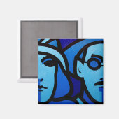 Nora Barnacle und James Joyce Magnet (Vorderseite/Rückseite)