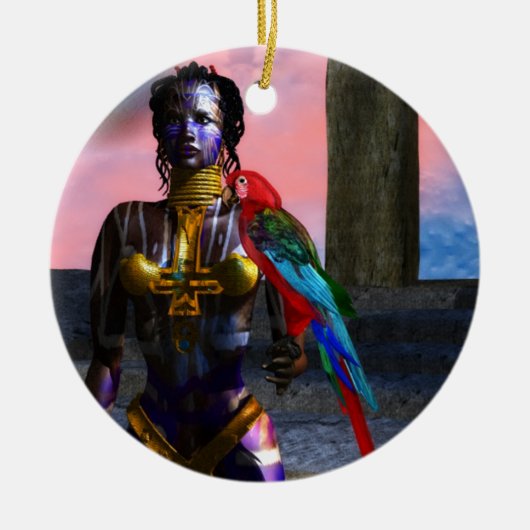 NORA CYBER WARRIOR KERAMIKORNAMENT (Vorne)