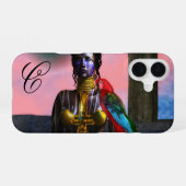 NORA CYBER WARRIOR MONOGRAM Science Fiction iPhone 16 Hülle (Rückseite (Horizontal))
