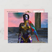 NORA CYBER WARRIOR POSTKARTE (Vorne/Hinten)