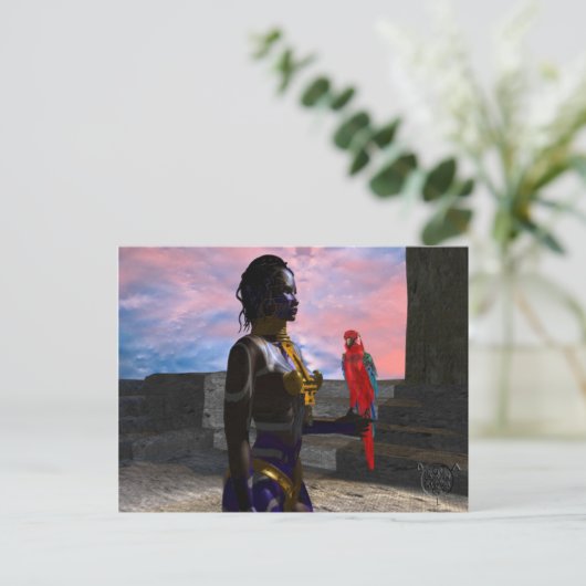 NORA CYBER WARRIOR POSTKARTE (Stehend Vorderseite)