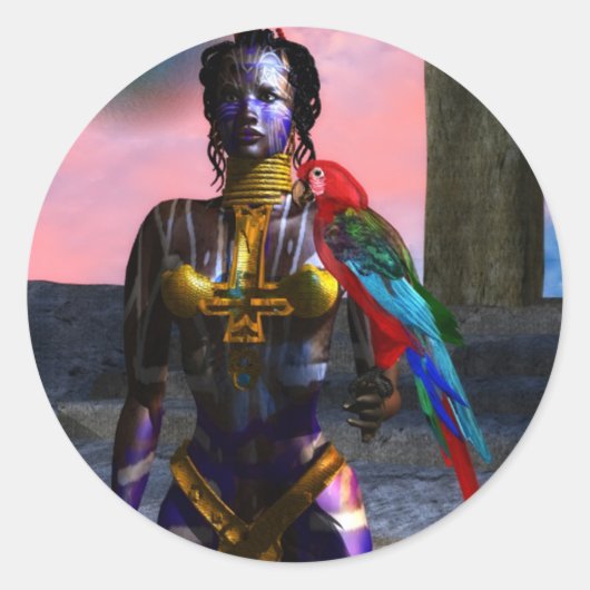 NORA CYBER WARRIOR RUNDER AUFKLEBER (Vorderseite)