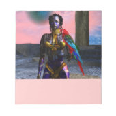 NORA CYBER WARRIOR UND MAKAW-Science Fiction Notizblock (Vorderseite)