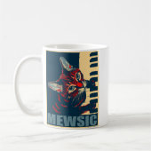 Nora die Klavier-Katze - Posterized Kaffeetasse (Links)