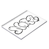 Nora Graffiti Art Name - Notizblock (Linke Seite)