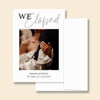 NORA | Hochzeitsanzeigenkarte mit Foto Einladung
