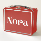 Nora Metall Brotdose (Vorderseite)