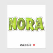 Nora Name Kiwi Design Aufkleber Sticker (Blatt)