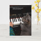 Nora Quote 5" x 7" Falsche Grußkarte Karte (Gelbe Blume)