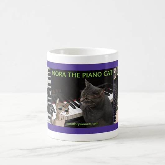 Nora The Piano Cat Kaffeetasse (Mittel)