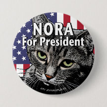 Nora zur Präsidentin Button #7