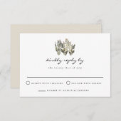 Norah - Prickly Pear Cactus Bohemisch RSVP Card Einladung (Vorne/Hinten)