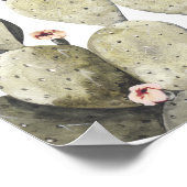 Norah - Prickly Pear Cactus Bohemisch Welcome Sign Poster (Ecke)