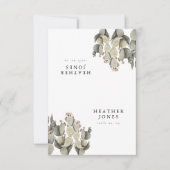 NORAH Prickly Pear Cactus Desert Platzkarten RSVP Karte (Vorderseite)