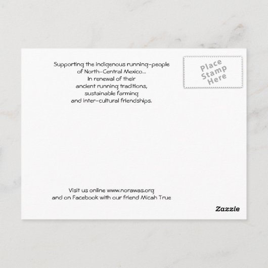 Norawas de RaramuriAmigos de Tarahu... Postkarte (Rückseite)