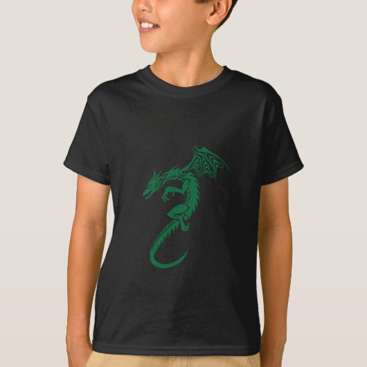 Norbert der grüne Drache T-Shirt (Vorderseite)
